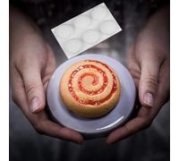 TEMU Molde de silicona para rollos de , ideal para chocolates, velas, postres, de cera y fabricación de jabón, tamaño para bollos de