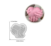 TEMU Molde de silicona para velas | Adorno de amor para de San Valentín, vela de amor de , aromaterapia, plataforma de decoración del hogar, yeso para