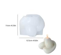 TEMU Molde de silicona para velas con diseño de nudos intrincados - Marrón &, Duradero y fácil de limpiar, para decoración del hogar, recuerdos de y manualidades, para hacer velas