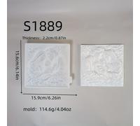 TEMU Moldes de Resina para Decoración de Pared Serie Pascua, Molde de Silicona para Colgantes DIY, Molde de Epoxy para Adornos Hogareños, Molde de Silicona para Colgar en la Pared 115 S1889