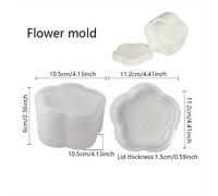 TEMU Moldes de Silicona Versátiles, Adecuados para Portavelas de Bricolaje, Tarros de Almacenamiento con , Artesanías de Resina de Epoxy y Macetas de Suculentas - Un para la Decoración del Hogar.