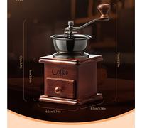 TEMU Molinillo de Café Manual con Muela Cerámica - Molino Ajustable para Espresso, Prensa Francesa y Vertido por Goteo, Portátil Para Hogar, Oficina & Viaje