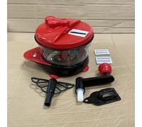 TEMU Molino de verduras manual, licuadora de ajo, de alimentos de plástico multifuncional para suministros de cocina de RV, accesorios de cocina de RV, sin batería.