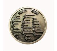 TEMU Moneda Réplica 1pc Metal CW Código , Código , Lenguaje y Aprendizaje de Entretenimiento en Juegos, de Bolsillo