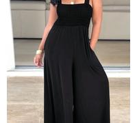 TEMU Mono Elegante de Talla Grande para Mujer sin con Hombros Descubiertos - Silueta y Elástica de H con Bolsillos, Lavable a Máquina para Vacaciones de /Verano & Salidas Casuales, Tejido