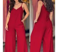 TEMU Mono Elegante y Sexy para Mujer - Traje Formal/Casual/Fiesta, Tejido No Elástico, Fácil de Lavar a Máquina, para Diurnos o en /Otoño/Verano, Diseño Sin Espalda, Color Sólido, Moda