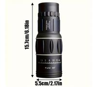TEMU Monocular Potente 10X42: Compacto y Portátil, Ideal para Actividades al Aire Libre - para Camping, Observación de Aves, Conciertos Deportivos - Manual y Material de Goma