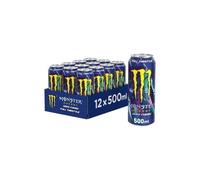TEMU Monster Energy FULL THROTTLE Bebida Energética Sin Azúcar Sabor Melocotón y Nectarina Lata de 500 ml - Pack de 12 uds