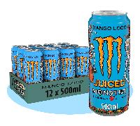 TEMU MONSTER ENERGY Mango Loco Bebida Energética, 12/24 Latas de 500ml