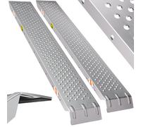 TEMU MONZANA® 2x Rampas de Carga de Acero Galvanizado Antideslizante 400 kg Rampa de Acceso Entrada Motos Vehículos