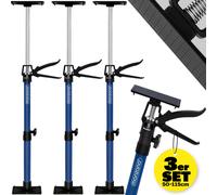 TEMU MONZANA® Juego de 3 Cuñas para Puertas, Altura Ajustable 50-115 cm, 45°, Soporte para de Puerta, Cuña para