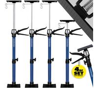 TEMU MONZANA® Juego de 4 soportes de techo, altura ajustable de 115-290 cm, 30 kg, refuerzo para de puerta, tensor de techo, tensor de