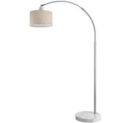 TEMU MONZANA® Lámpara de con pantalla de tela, base de mármol, altura ajustable de 150-175 cm, de pedal, , E27, para , dormitorio, lámpara de pie, luz de pie,