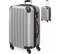 TEMU Monzana Maleta rígida L color Negro equipaje de viaje 62 L peso 2,8 Kg con ruedas 360° trolley 2