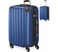 TEMU Monzana Maleta rígida L color Negro equipaje de viaje 62 L peso 2,8 Kg con ruedas 360° trolley 2