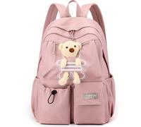 TEMU Moqueta de calidad, versión coreana estilo : bolso de unisex para chicas y , mochila escolar con diseño sencillo [dirección aleatoria]