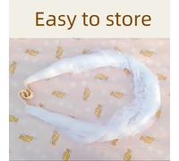 TEMU Mosquitero para bebés fácil de instalar, sin necesidad de - de insectos, garantizando un sueño seguro y para los más pequeños, diseño plegable y portátil, de fibra de poliéster blanca