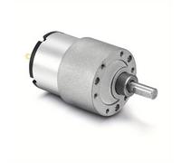 TEMU Motor de 12V de Par con Carcasa Totalmente Metálica, 7RPM - Ideal para Uso Industrial