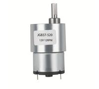 TEMU Motor de 12V de Par con Carcasa Totalmente Metálica, 7RPM - Ideal para Uso Industrial