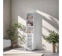 TEMU Mueble de Baño, Armario , Compartimentos Abiertos y 2 Estantes Ajustables, para , Entrada