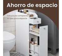 TEMU Mueble de baño pequeño, mueble de baño , mueble de papel higiénico pequeño, mueble de baño con cajones, para espacios pequeños