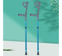 TEMU Muletas de Antebrazo Plegables y Ligeras de Aleación de Aluminio para Rehabilitación, Mango Ajustable con Mango Ergonómico y de Repuesto