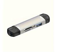 TEMU multimedia multifunción USB 3.0 6 en 1 VVIA con conectores tipo C y micro USB, transferencia de de velocidad de 5 - Admite SD, TF, Micro SD, disco U - No necesita batería