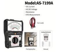 TEMU Multímetro Analógico Aicevoos, Probador de Voltaje AC , Medición de Corriente , Multímetro con Aguja, Resistencia, hFE, Buzzer, Medición de Energía de Batería