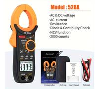 TEMU Multímetro Digital Aicevoos con Pinza de 2000 Cuentas, Probador de Voltaje AC con Automático, Corriente AC True RMS, Amperímetro, , Capacitancia, Resistencia, NCV