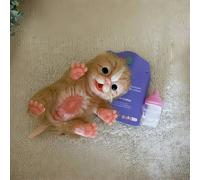 TEMU Muñeca de Gato de 6 Pulgadas Pintada a - Realista con Ojos Expresivos, Cuerpo y Realista, Peso Realista (0.3kg), Regalo Coleccionable para Amantes de , Regalo de Pascua con Alimentación Incluida