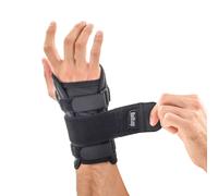 TEMU Muñequera semirrígida con férula de aluminio removible ( manos). Muñequera carpiano ajustable y transpirable. en , artritis, artrosis, esguinces y lesiones