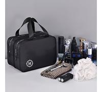 TEMU Neceser de capa para hombre con separación húmedo/, bolsa de almacenamiento de viaje, maletín de maquillaje portátil de gran capacidad, kit de y bolsa de de belleza