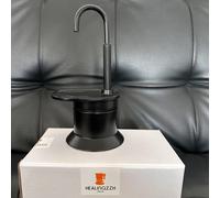 TEMU Negro Mate, Cafetera Moka de un Solo de 50 ml para el Hogar, MINI Cafetera de Un Solo Taza, Cafetera Italiana - para el Hogar, Viajes y (Tazas No Incluidas)