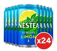 TEMU Nestea Té Negro Limón, Refresco de Té Negro con Sabor a Limón, Pack de 24 Latas de 330ml