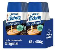 TEMU Nestlé La Lechera Leche Condensada con Sirve Fácil, Ideal para el Café, 450g, Pack de 12 Botellas