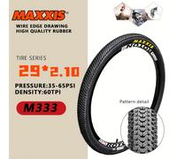 TEMU Neumático Exterior MAXXIS M333 para Bicicletas de Montaña, Disponible en Tamaños de 26/27.5/29 Pulgadas y Anchos de 1.95/2.1 Pulgadas, con Diseño y Resistente a Pinchazos