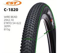 TEMU Neumáticos de Bicicleta de Montaña CST C1820 con Cuerdas de Acero, No Plegables, Disponibles en Tamaños 20, 22, 24, 26, 27.5 y 29 Pulgadas, No Tubeless, Adecuados para JET y los Terrenos