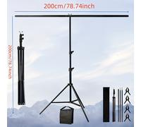 TEMU NEWKS 7FT por 7Ft/2M por 2M (Ancho x Altura) Soporte de T, Kit de de soporte de ajustable de 7FT por 10Ft/2M por , una bolsa portátil y 4 clips de , Soporte de para fotografía