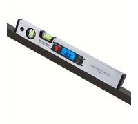 TEMU Nivel Digital de 16 Pulgadas y Transportador, Inclinómetro con para Ángulos Base Magnética e Iluminación Trasera