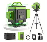 TEMU Nivel Láser Autonivelante 360° con , Cruz de 4D y Alineación en Ángulo, 4x360° para Proyectos de Construcción, Pisos e Herramientas