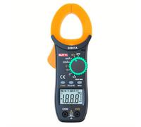 TEMU NJTY Medidor de pinzas digital, 2000 cuentas, Multímetro con automático para pruebas de voltaje y corriente, Mide resistencia diodos tester eléctrico probador medidores amperios