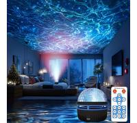 TEMU nocturna con alimentación USB que un de ondas de agua con LEDs multicolores, ideal para decorar dormitorios y salas de estar. un romántico para ocasiones como Navidad, San Valentín, y .