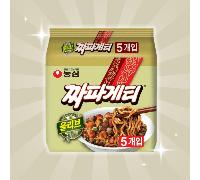 TEMU Nongshim Chapagetti - Paquete de 5 - Fideos Coreanos Instantáneos de Frijoles Negros