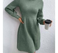 TEMU Nueva Colección de Otoño e Invierno con Estilos Elegantes y Casuales, para Citas, Ideal para Ir al Trabajo, Ropa de , de Color Sólido, Regreso a , Diseño de Farol, Diseño de Cuello