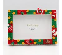 TEMU Nueva de Fotos Navideño con Bloques, , Campana y Reno para Decoración de Mesa, Regalo a , de 6 Pulgadas para Decoración de Pared