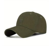 TEMU Nueva gorra de béisbol bordada a rayas para hombre, gorra de protección solar de estilo coreano y casual