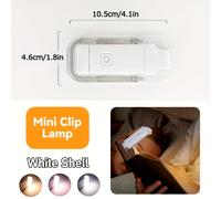 TEMU Nueva Lámpara de Lectura Portátil Plegable con de Iluminación, Ideal para Leer de Noche, Recargable por USB, Ajustable en Tres Niveles, Clip para Libros para un Fácil Almacenamiento