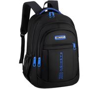 TEMU Nueva Mochila Cuadrada Unisex para , Elegante Bolso Escolar de Uso de Nylon y Tela Oxford, Gran Capacidad, Mochila de Viaje con Bloques de Color [Dirección del Cremallera Aleatoria]