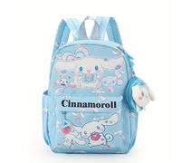 TEMU Nueva Mochila Ultra- de Gran Capacidad Kuromi, Bolso Pequeño con Colgante Exquisito de My Melody, Mochila Grande para Mujer con Estampado de Perro de Orejas Grandes, Moda Casual de Viaje al