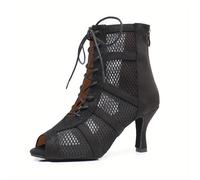 TEMU Nuevas botas de baile de tacón para mujer, zapatos de baile latino, zapatos de fiesta de salón, zapatos de , botas de baile sexys y elegantes para pole dance.